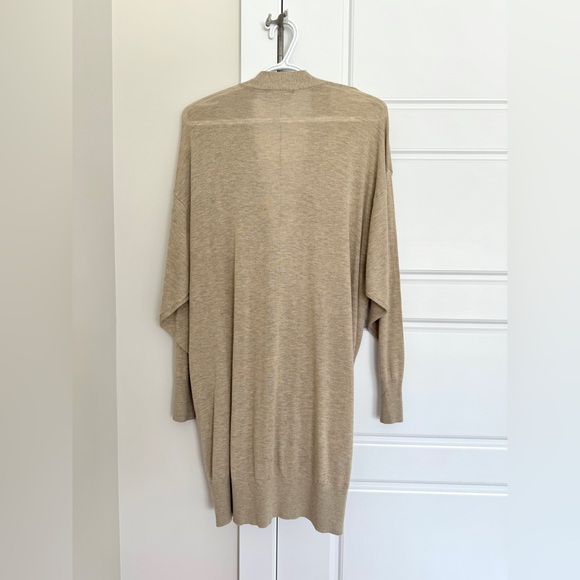 zara knit oatmeal color coat - Picture 5 of 6